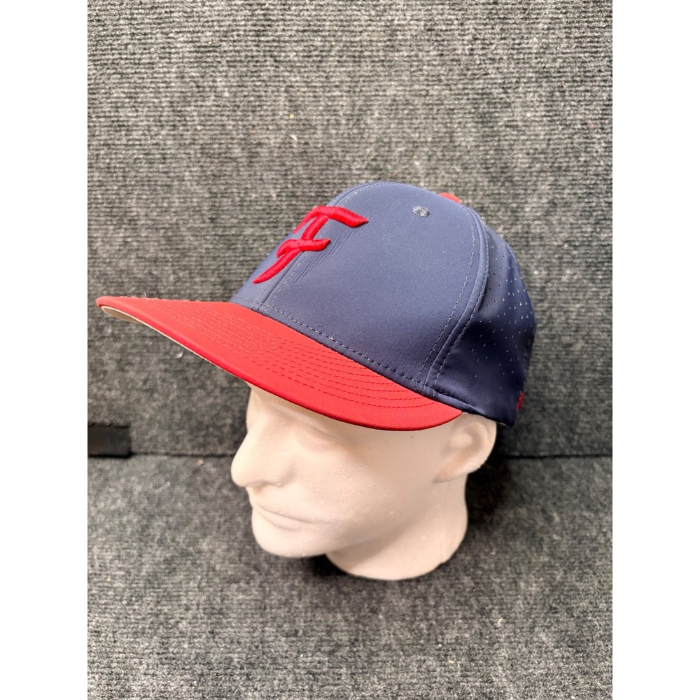Champro HC1 CFIT Baseball Cap Navy Blue Red Embroidered F Hat Mens L-XL